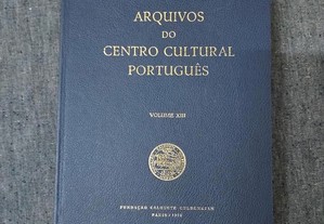 Arquivos do Centro Cultural Português Volume XIII Gulbenkian