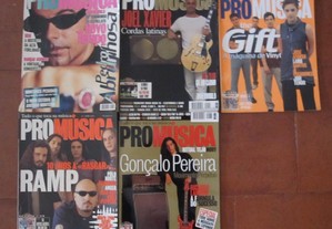 Revistas ProMúsica anos 90, 2000 e 2001