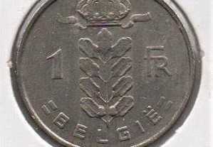 Bélgica - 1 Franc 1954 - bela/soberba "Belgie"