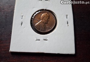 Moeda one cent 1957 united states América