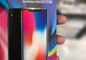 Película vidro temperado traseira iPhone XR-Branca