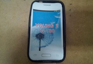 Capa em Silicone Gel Samsung Young 2 (G-130) Preta