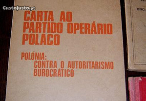 Livro Carta ao Partido Operário Polaco 1969
