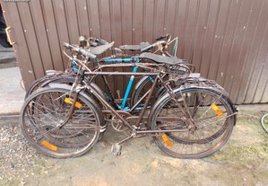 Lote de 3 Bicicletas pasteleiras antigas de homem para restauro