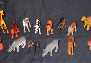 Conjunto de Animais Figuras Brinquedos 14 peças