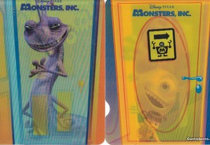 Lote de 5 Postais - Disney Pixar Monsters, Inc.