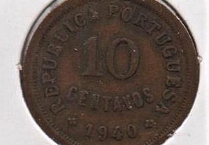10 Centavos 1940 - mbc/mbc+