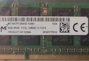 Memória Micron 8Gb DDR3 1600Mhz PC3-12800 (NOVA)