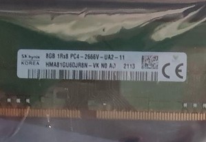 Memória Hynix 8Gb DDR4 2666Mhz PC4-21300 (NOVA)