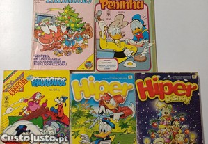 Banda desenhada do tio patinhas e pato Donald 5 volumes