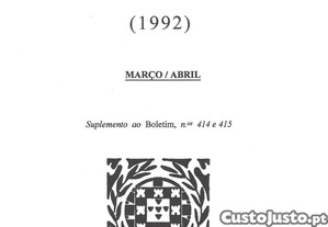Legislação (1992)   Boletim do Ministério da Justiça - Suplemento ao Boletim nºs 414 e 415