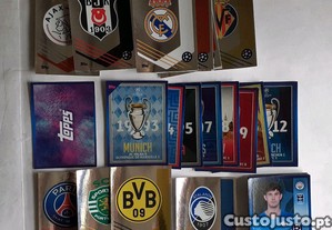 3 Lotes Cromos Futebol Champions League e Campeonato Nacional