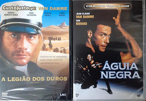 Van Damme - 10 DVDs - Raros - Muito Bom Estado