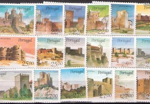 serie completa castelos portugal 18 selos novos