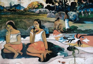Gravura Paul gauguin Primavera sagrada doces sonhos