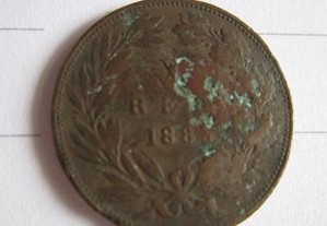 moeda muito antiga de 10 X REIS 1883