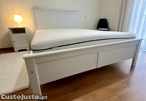 Cama Ikea Branca 140x200 cm
