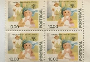 Quadra selos Ano Internacional da Criança - 1979