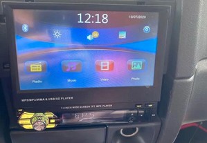 AutoRádio Retrátil TouchScreen 1Din Universal NOVO