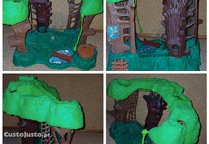 Casa da árvore, Fisher Price, criança, Brinquedos, aventura.