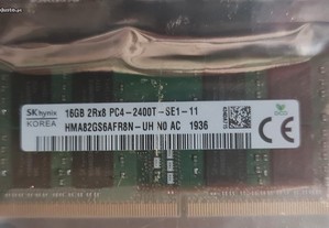 Memórias Hynix 16GB DDR4 2400Mhz PC4-19200 (novas)