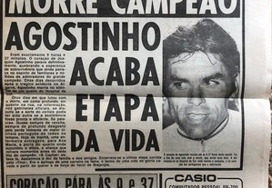 1º Página Jornal "A Capital" Agostinho acaba etapa da vida - 10 maio 1984