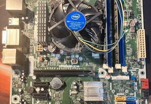 Material informatico: motherboard + processadores i5-3470 + i3-4160 + RAMs