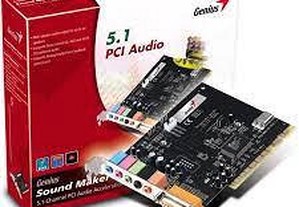 genius sound maker value 5.1 placa de audio pc