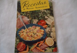 Livro antigo de culinária massas alimentícias da Nacional 1959