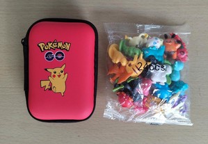 Bolsa e 24 Figuras Pokémon
