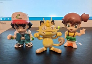 Pokemon 3 bonecos antigos raros