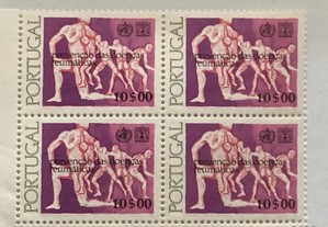 Quadra selos Prevenção Doenças Reumáticas - 1977