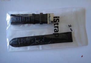 Bracelete com Báscula em Pele 20mm