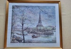 Quadro "Paris La Tour Eiffel Et Le Sacre Coeur" de Robert Ricart