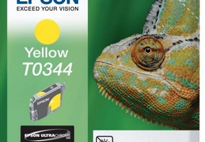 Tinteiro Epson amarelo T0344 novo