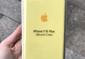 Capa silicone Apple amarela iPhone 7 Plus / iPhone 8 Plus