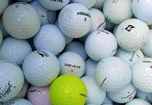 100 bolas de golf diversas marcas