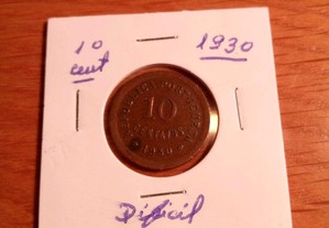 10 Cent 1930 cobre MBC+