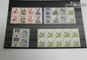 4 "Carnets" de selos novos (MNH ) da Alemanha
