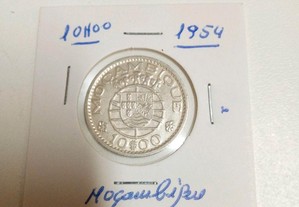 10 Escudos 1954 Moçambique