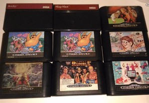 Lote Jogos Sega Master System e Sega Mega Drive