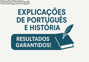 Explicações de Português e História   Resultados Garantidos!- Online