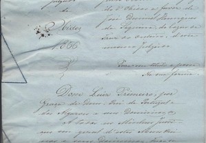 Óbidos - manuscrito de 1866