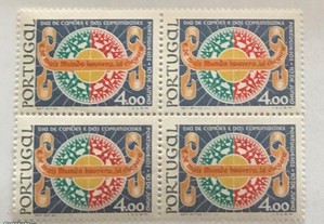 Quadra selos Dia de Camões e das Com. Port. - 1977