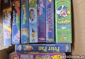Cassetes vhs da disney