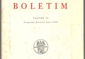 Academia Portuguesa da História - Boletim. Volume 33 - Trigésimo Terceiro Ano - 1969