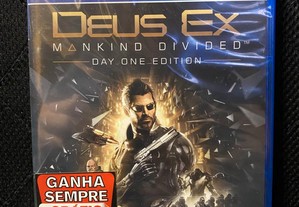 Jogo PS4 - "Deus Ex: Mankind Divided - Day One Edition" - Novo, Selado