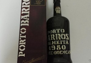 Vinho Porto Barros colheita 1980