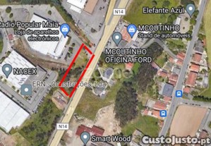 Terreno - 1250M2, Com Frente Para A En14, Maia,...