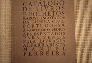 Catálogo de livros raros e esgotado Manuel Ferreira